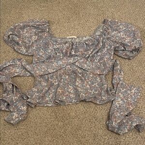 Altr’d State Floral Puff Sleeve Women's Top